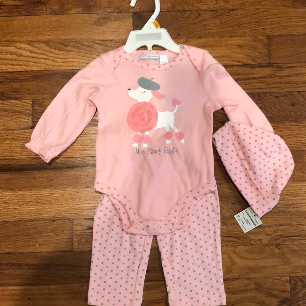 NWT- First Impressions 3 piece baby set